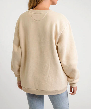 Rhythm Soliel Crew Neck Women's Fleece - Sand